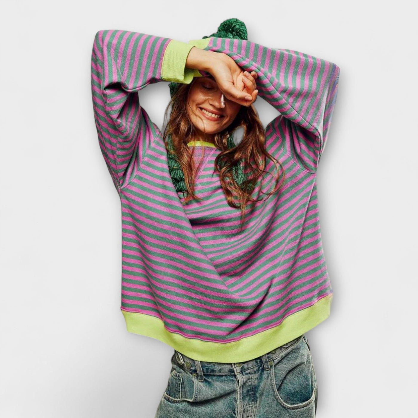 Jessica | Randig oversize-tröja