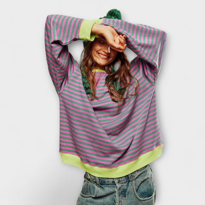 Jessica | Randig oversize-tröja