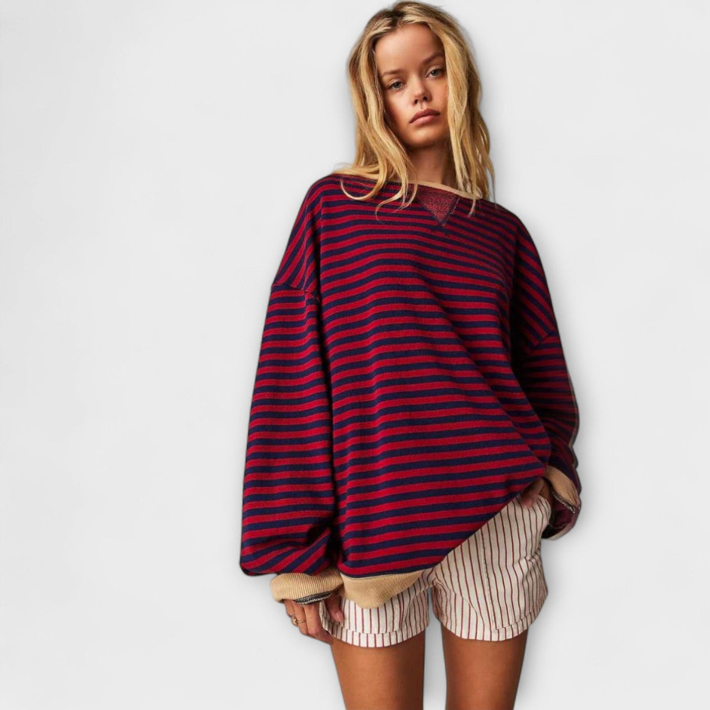 Jessica | Randig oversize-tröja
