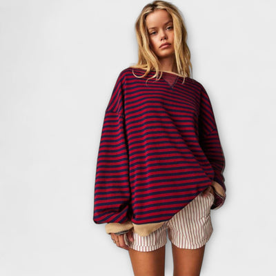 Jessica | Randig oversize-tröja