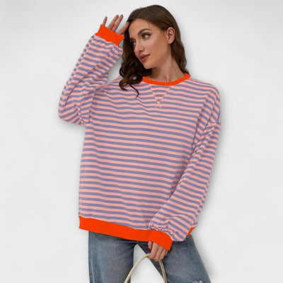 Jessica | Randig oversize-tröja
