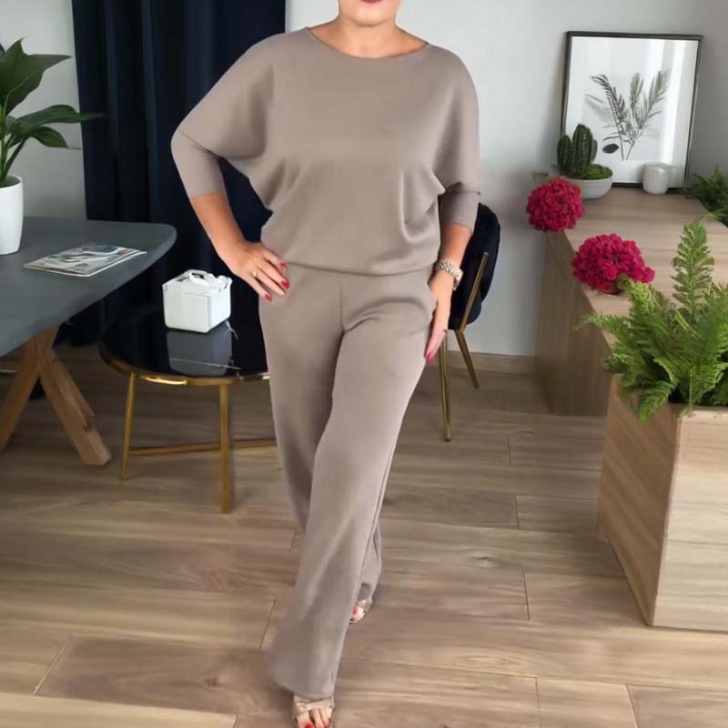 Irene | Elegant tredelad set med lång kofta